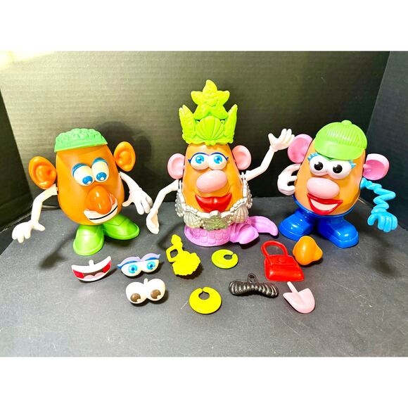 Mr. Potato head Set Q; 3 heads 37accessories mix & match - Picture 1 of 4